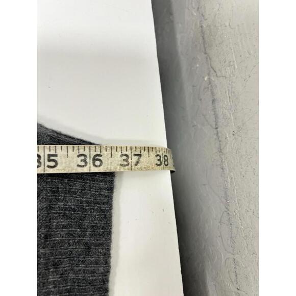 Halogen Women’s 100% Cashmere Open Cardigan Sweater Gray Short Sleeve One Size - Picture 7 of 8